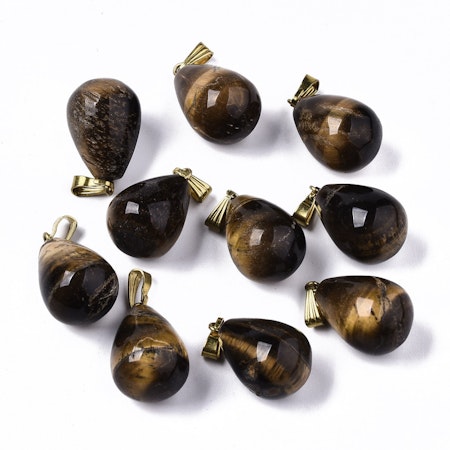 Berlock med klotformad Tiger Eye, 23-24mm (st)