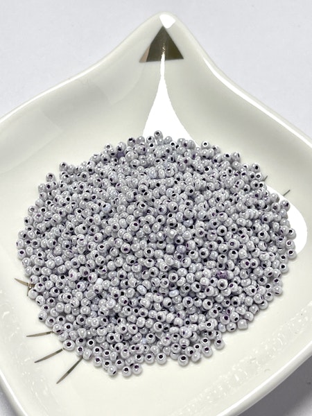 Seed beads av glas, skimrande ljuslavendel, 11/0 klass A, jämna, 2,3x1.5mm (20g)