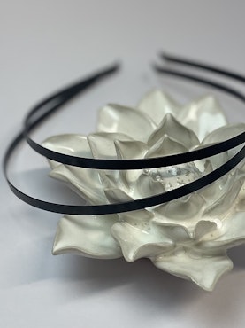 Diadem av järn, svarta, 5mm för att dekorera, 2pack