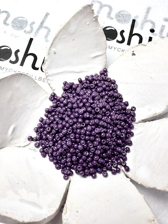 Seed beads av glas, baking paint plommon 12/0 klass A, jämna, 2x1.5mm (20g)