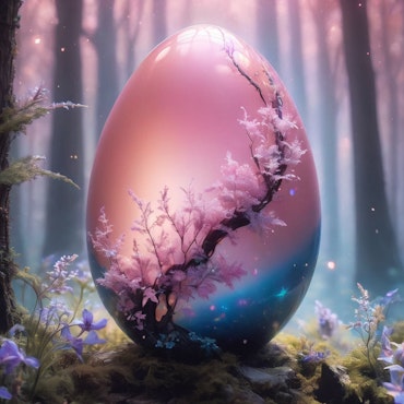 Diamond Painting, 50x50cm, nature reborn, komplett kit, fyrkantiga