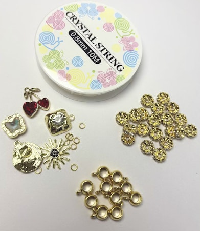 Skapa ditt eget armband kit, Guld