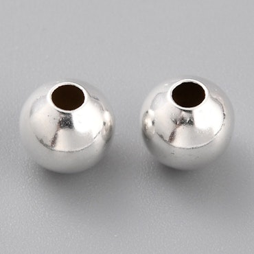 Runda pärlor, sterling silver 925, 6mm (20st)