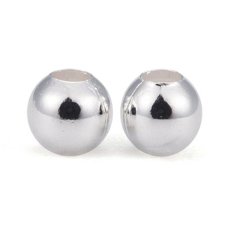 Småttisar, sterling silver 925, 2mm, runda mellandelar (50st)