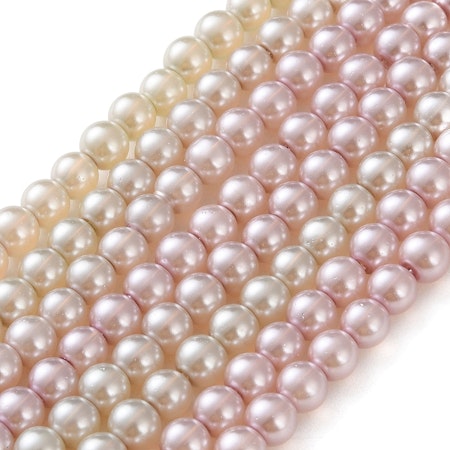 Sträng med glaspärlor, vaxad, gradient pearl, 6mm (140st)