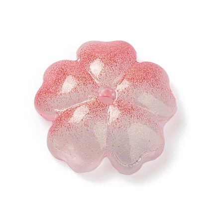 Blommor av glas, gradient pink, 13,5mm (20st)