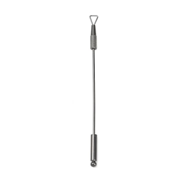 Dubbeländat Nagelbandsverktyg, rostfritt stål, gunmetal, 12,3x0,75cm, pärlbar