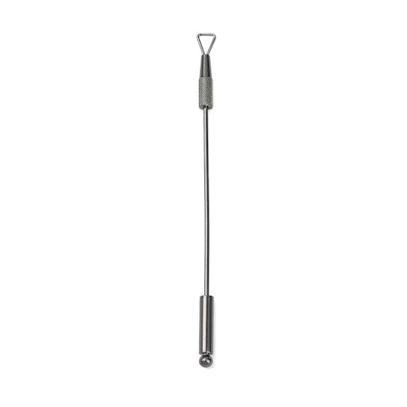 Dubbeländat Nagelbandsverktyg, rostfritt stål, gunmetal, 12,3x0,75cm, pärlbar