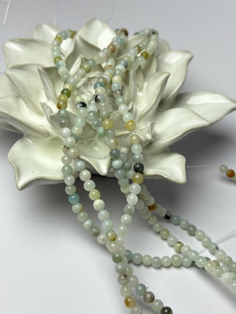 Sträng, pärlor av äkta Flower Amazonite, 4mm (89st)