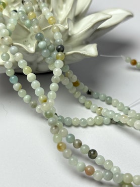 Sträng, pärlor av äkta Flower Amazonite, 4mm (89st)