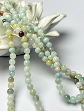 Sträng, pärlor av äkta Flower Amazonite, 4,5mm (90st)