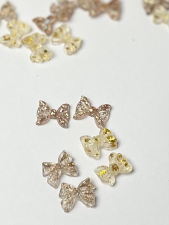 Rosetter Caramel mix, nail art, mini flatbacks, ca 10mm (50st)