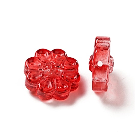 Solrosor av glas, mixade färger, 14mm (10st)