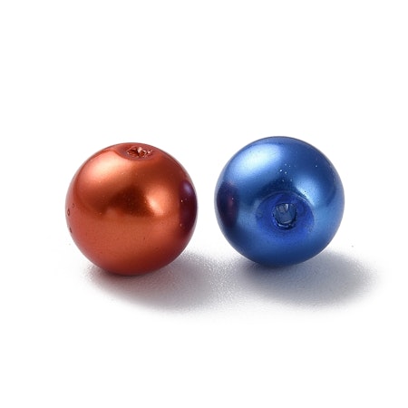 Vaxade glaspärlor mix, 10mm (50st)