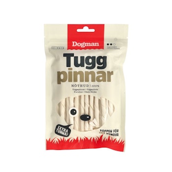 Dogman Tuggpinnar Vit XS 12.5 cm 30 P