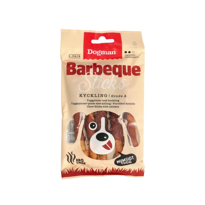 Dogman Tuggben Barbeque Sticks 5 pack