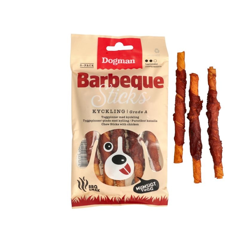 Dogman Tuggben Barbeque Sticks 5 pack