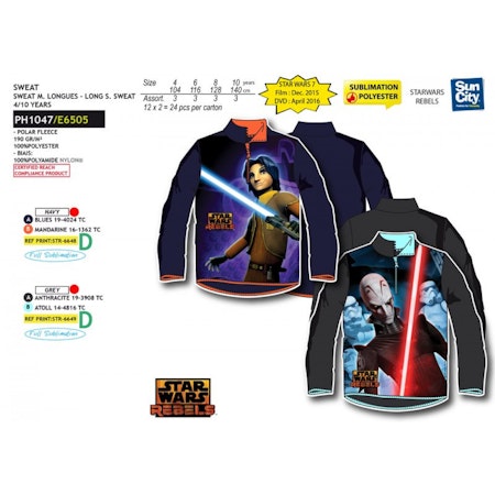 Star Wars Tröja-Rebelle -half zip sweatshirt