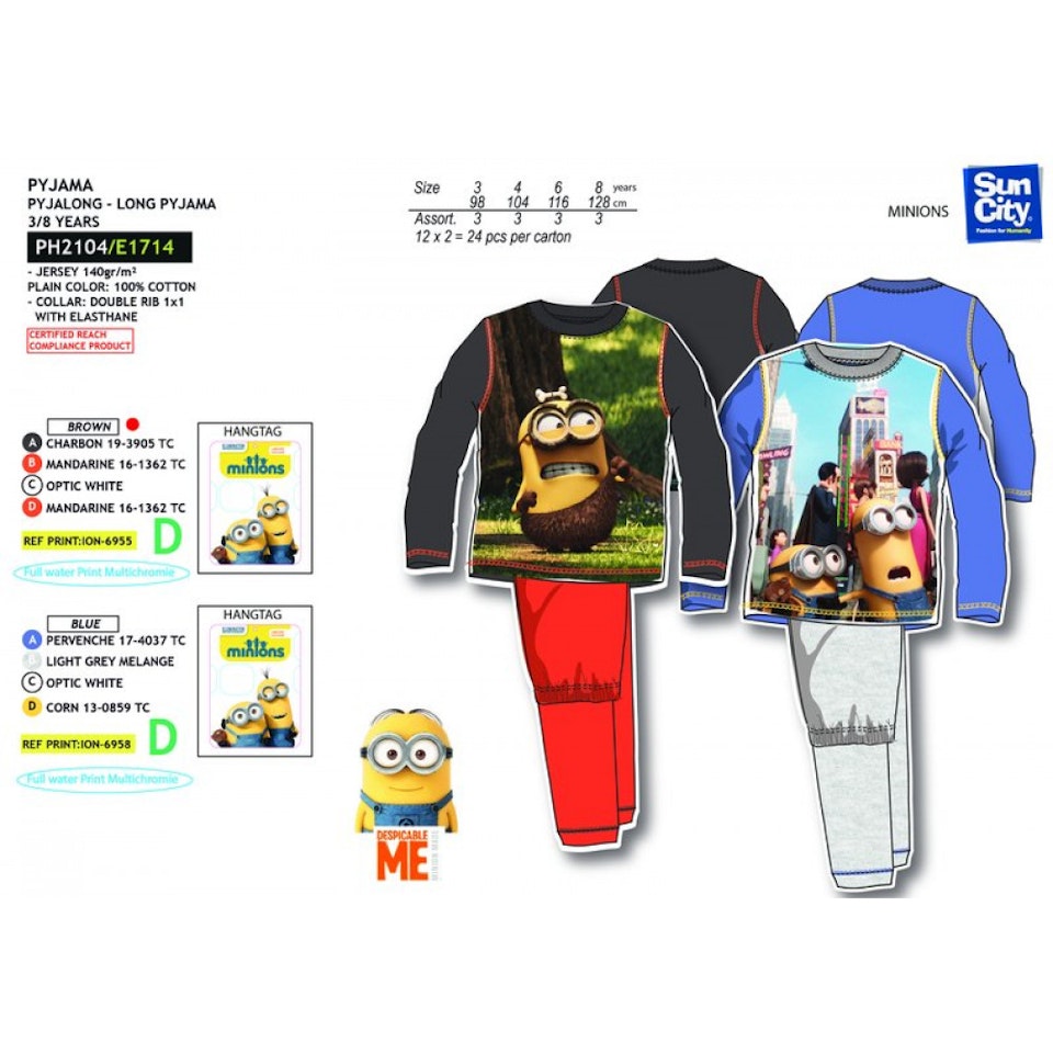 Minions - long  Pyjamas set