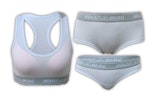 Underklädesset Bustier+Trosor+Tanga Vit färg