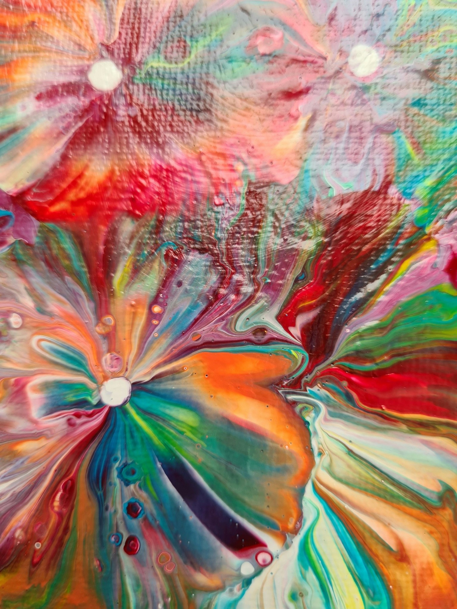 Canvastavla Akryl Acrylic Pouring - www.bellebi.se