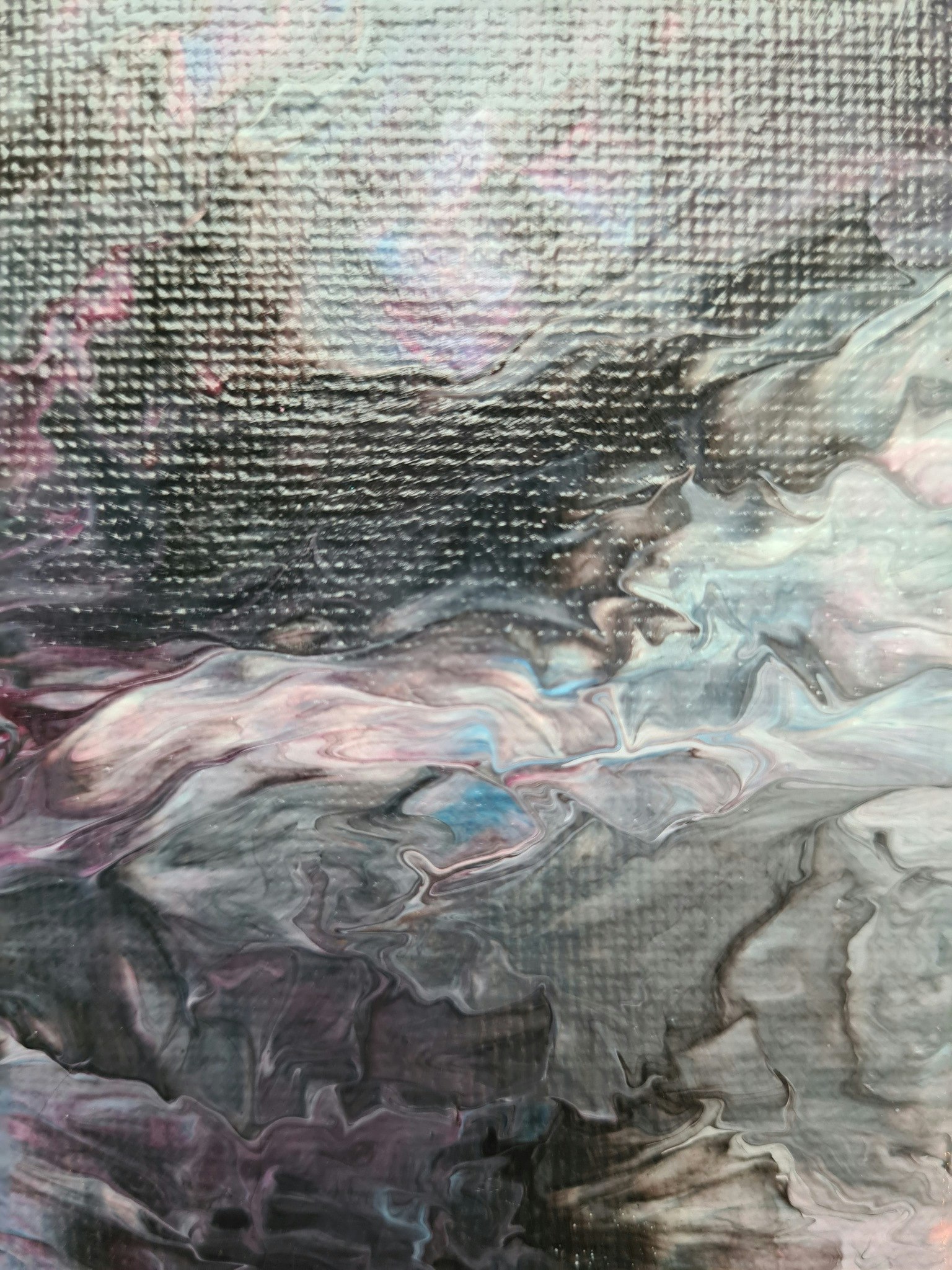 Canvastavla Akryl Acrylic Pouring - www.bellebi.se
