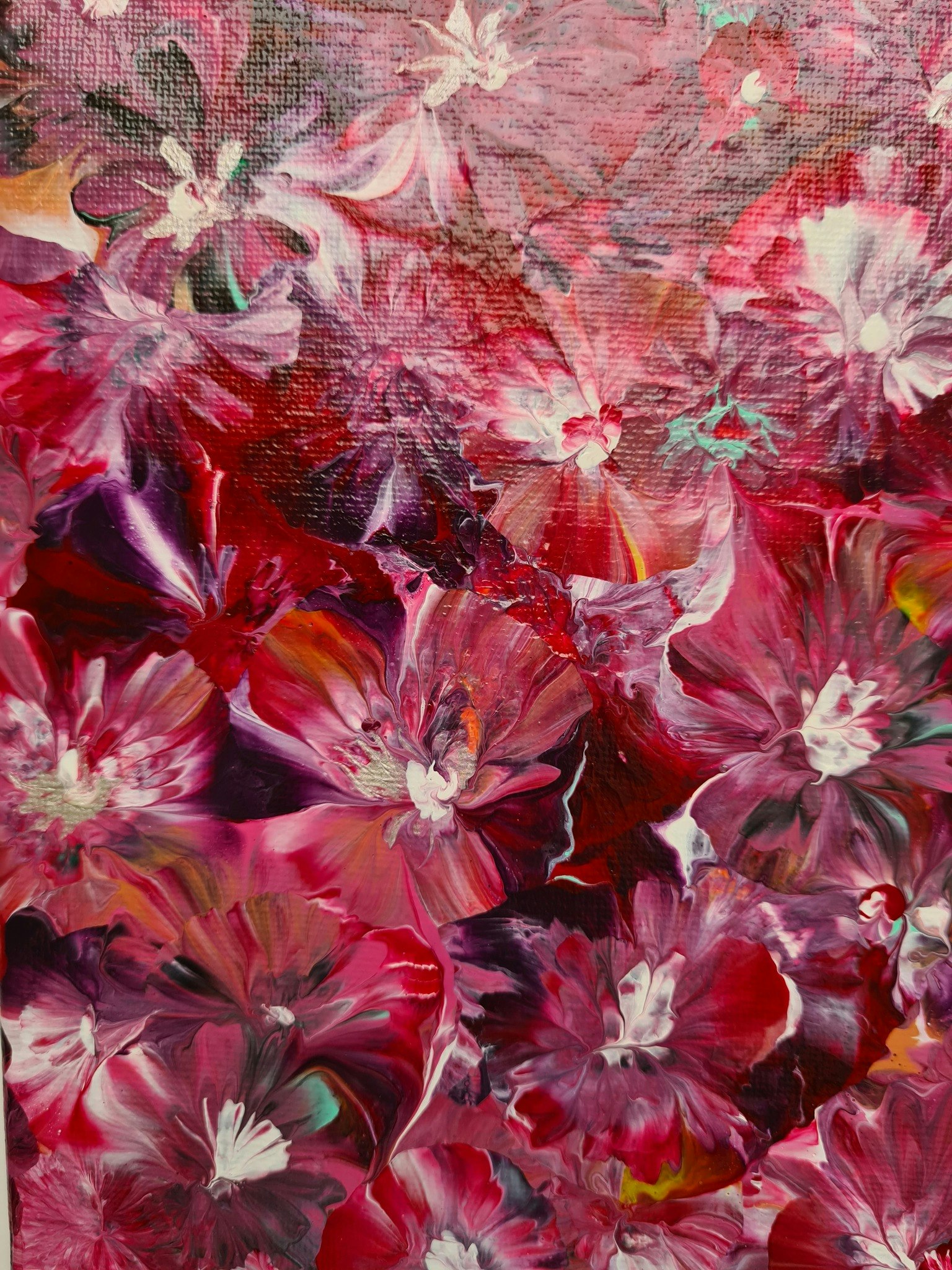 Canvastavla Akryl Acrylic Pouring - www.bellebi.se