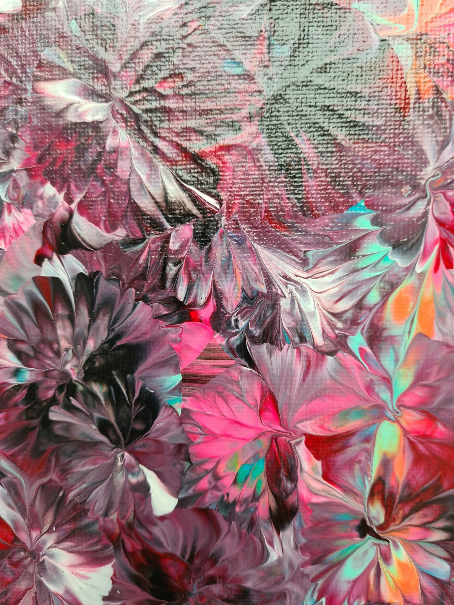 Canvastavla Akryl Acrylic Pouring - www.bellebi.se