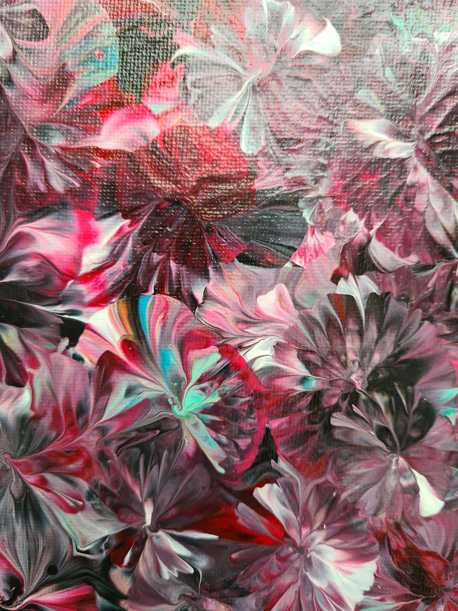 Canvastavla Akryl Acrylic Pouring - www.bellebi.se