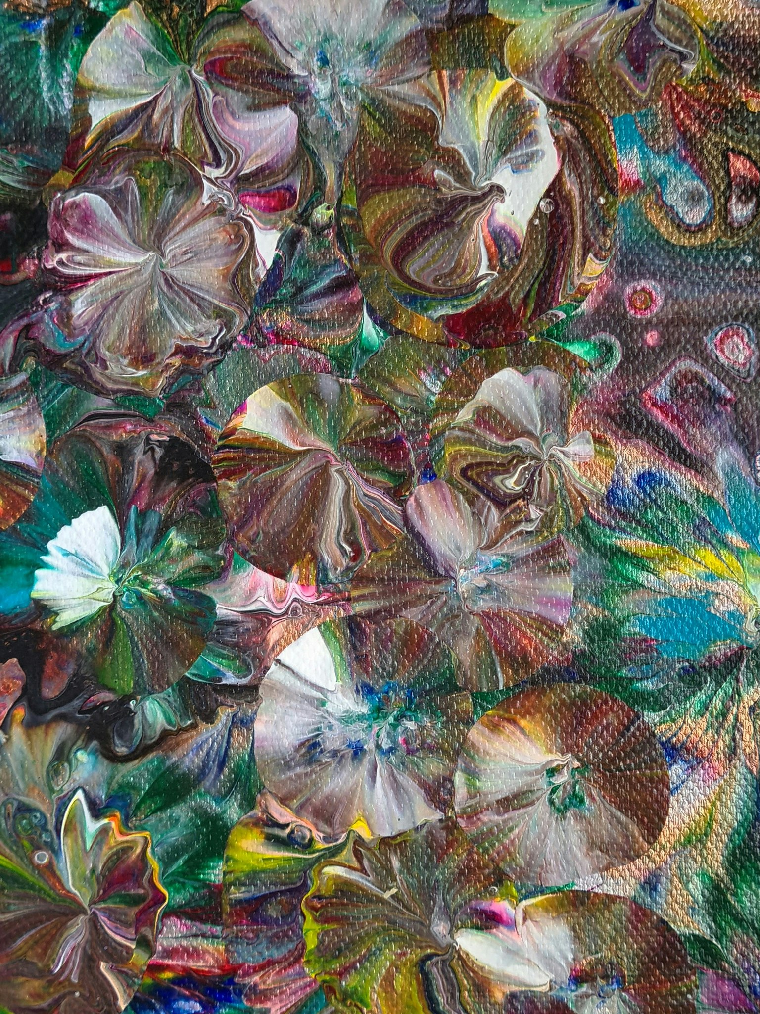 Canvastavla Akryl Acrylic Pouring - www.bellebi.se