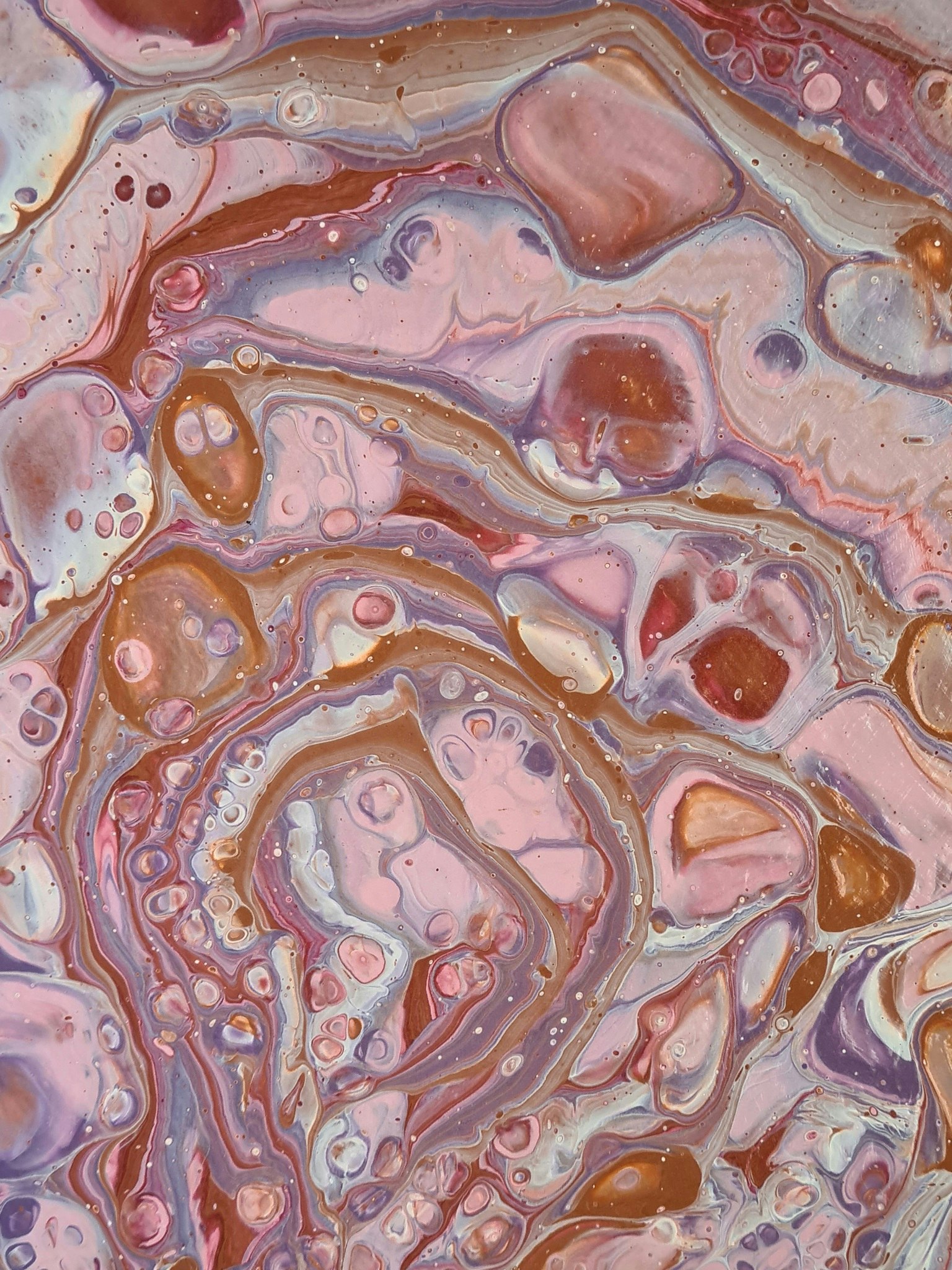 Canvastavla Akryl Acrylic Pouring - www.bellebi.se