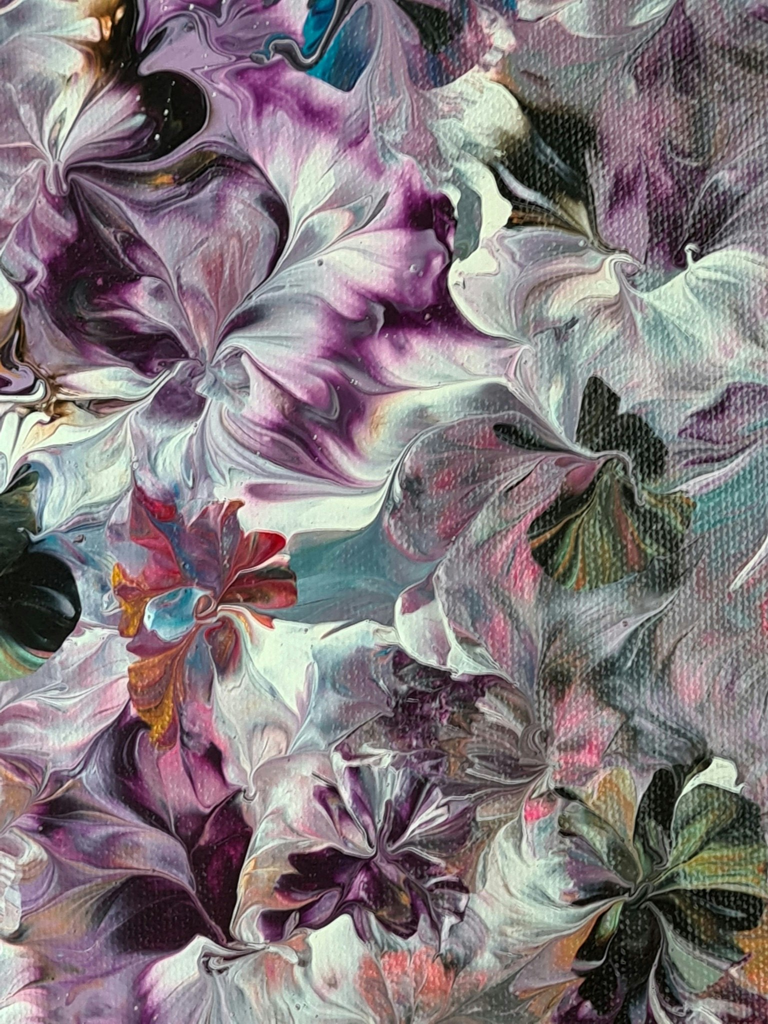 Canvastavla Akryl Acrylic Pouring - www.bellebi.se
