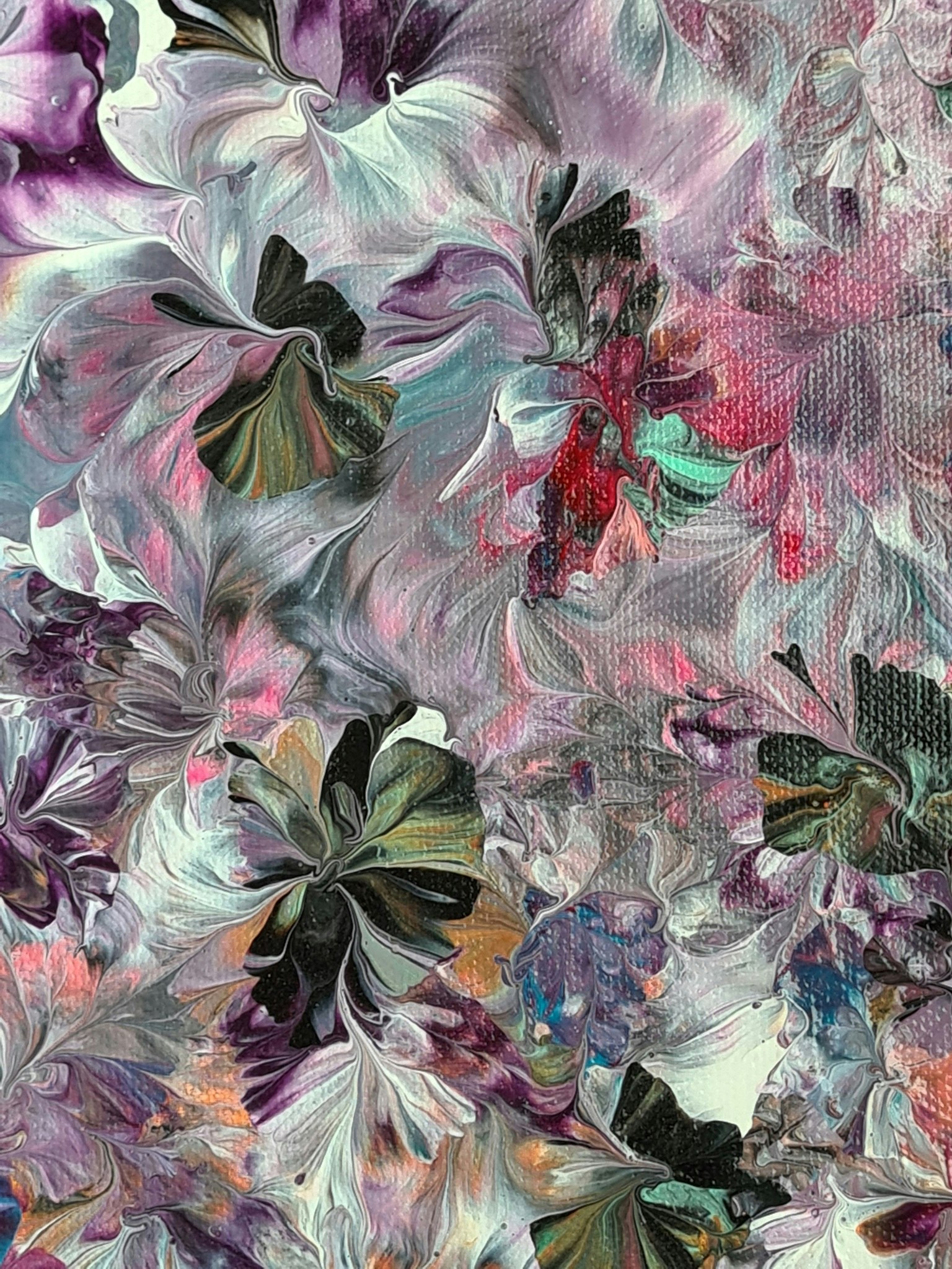 Canvastavla Akryl Acrylic Pouring - www.bellebi.se