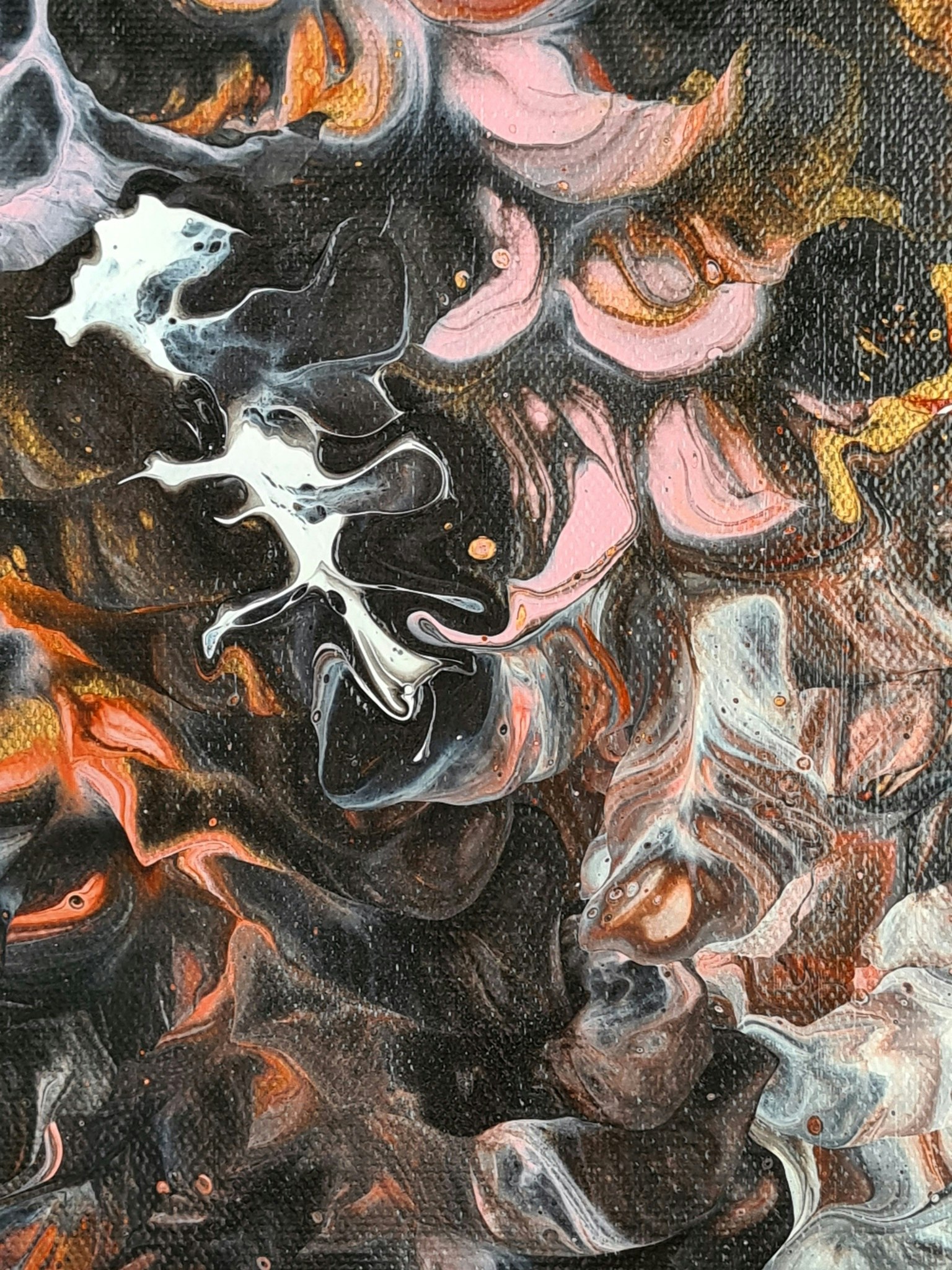 Canvastavla Akryl Acrylic Pouring - www.bellebi.se