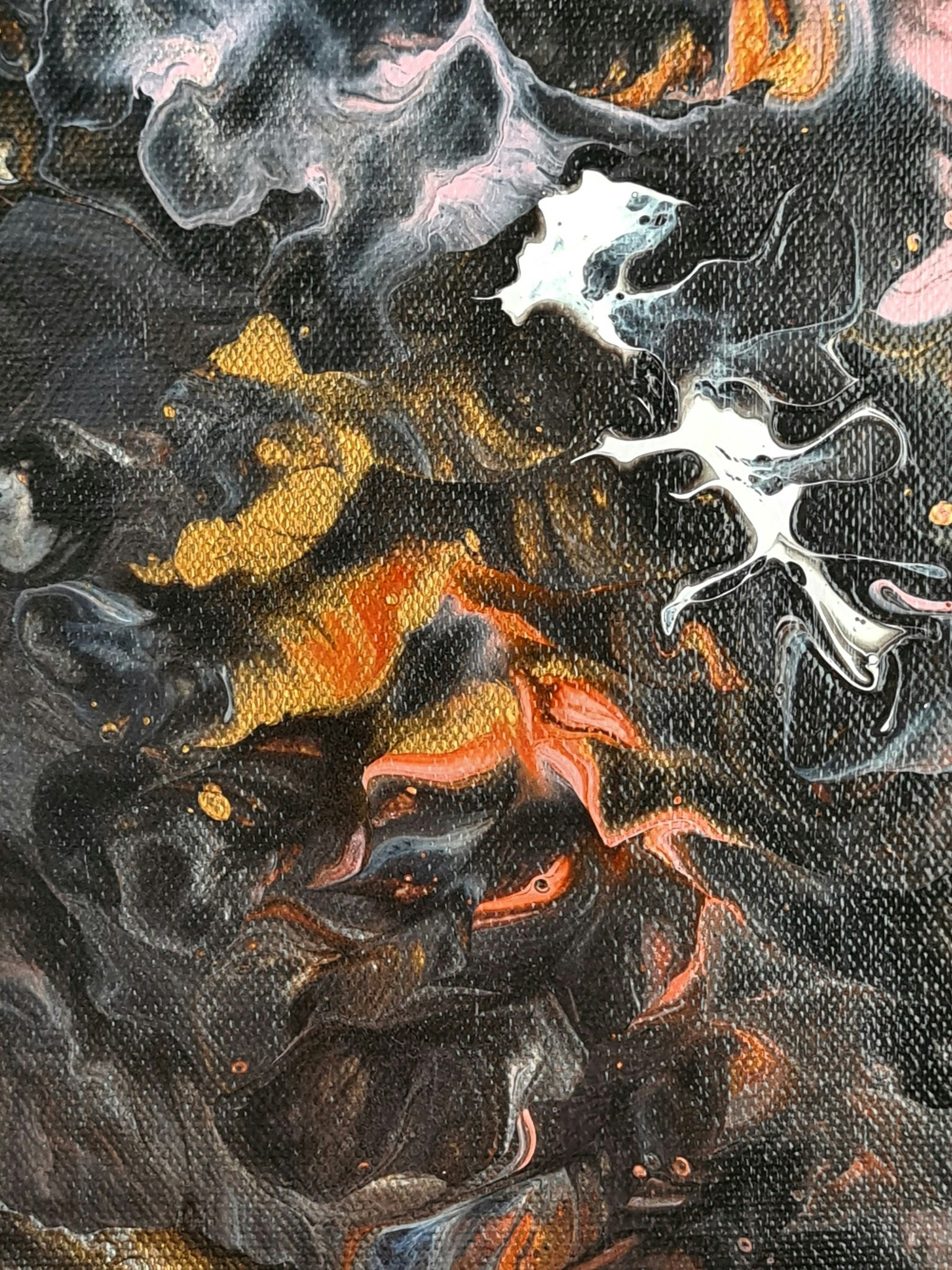 Canvastavla Akryl Acrylic Pouring - www.bellebi.se
