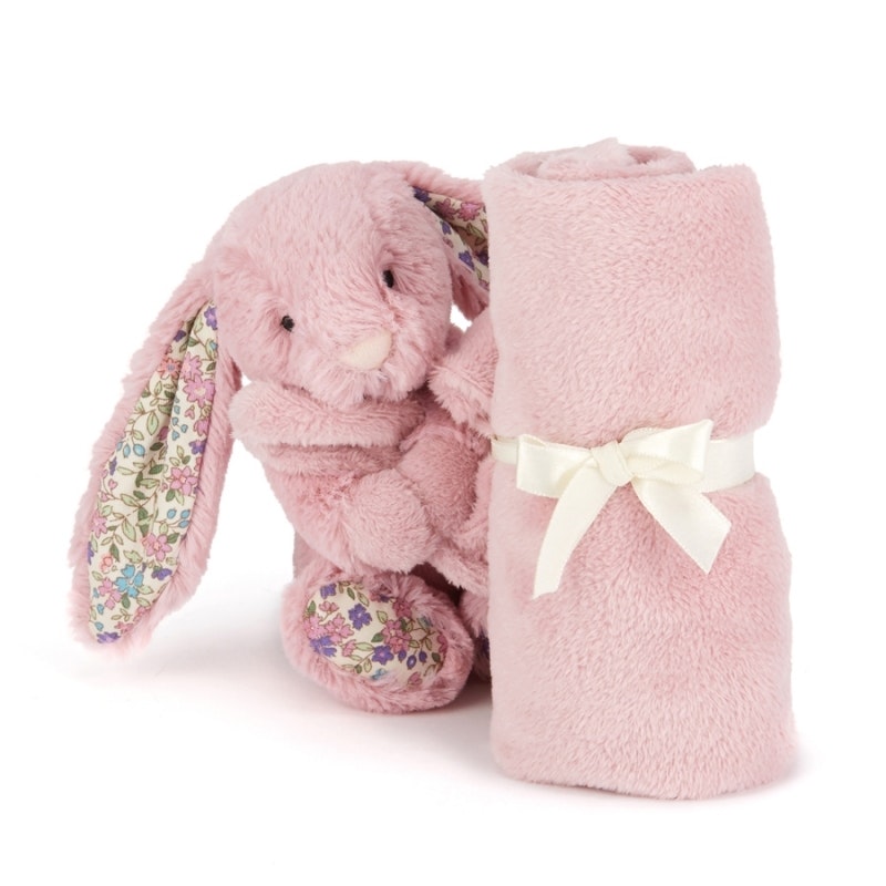 Mysig snuttefilt från Jellycat. Rosa eller grå.