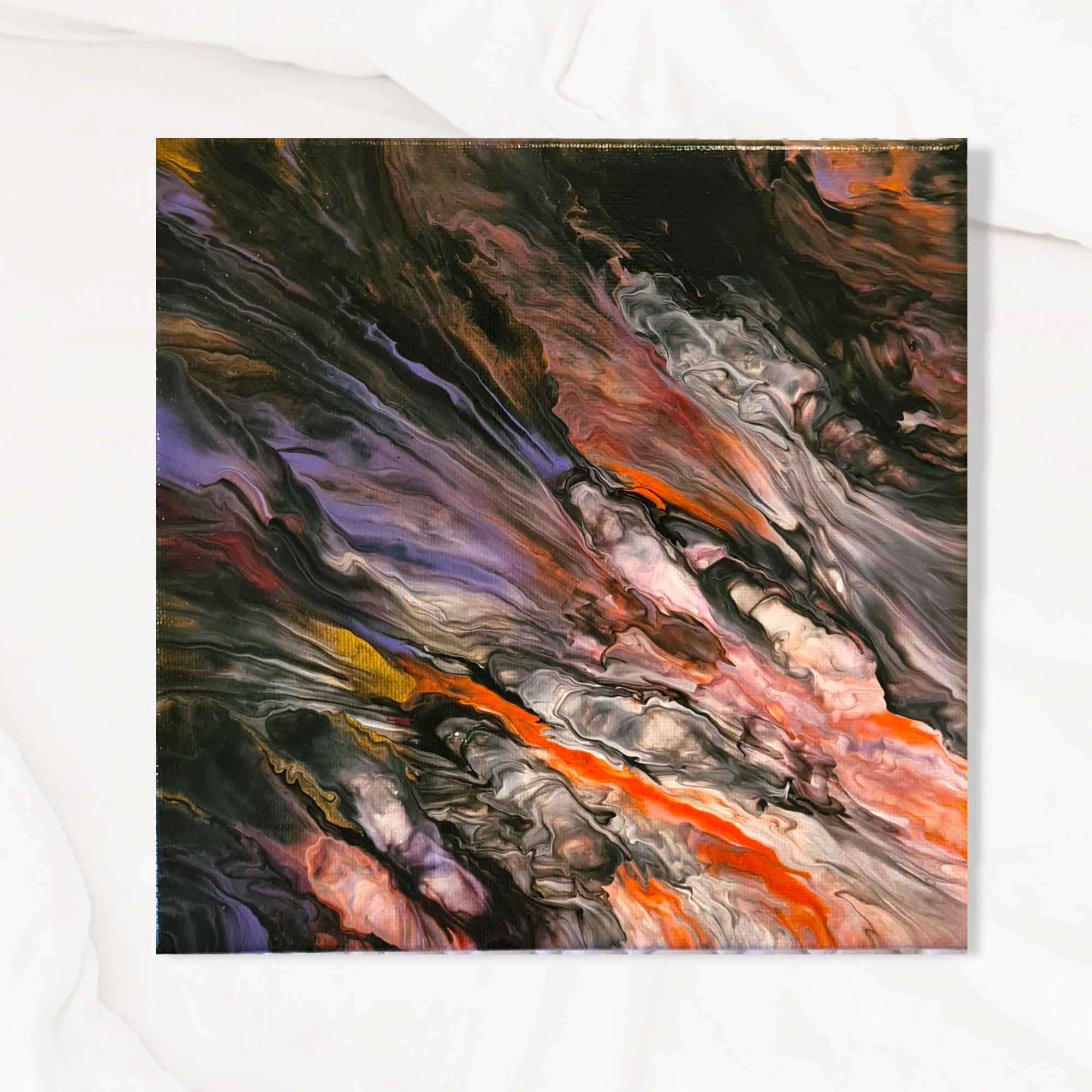 Canvastavla Akryl Acrylic Pouring - www.bellebi.se
