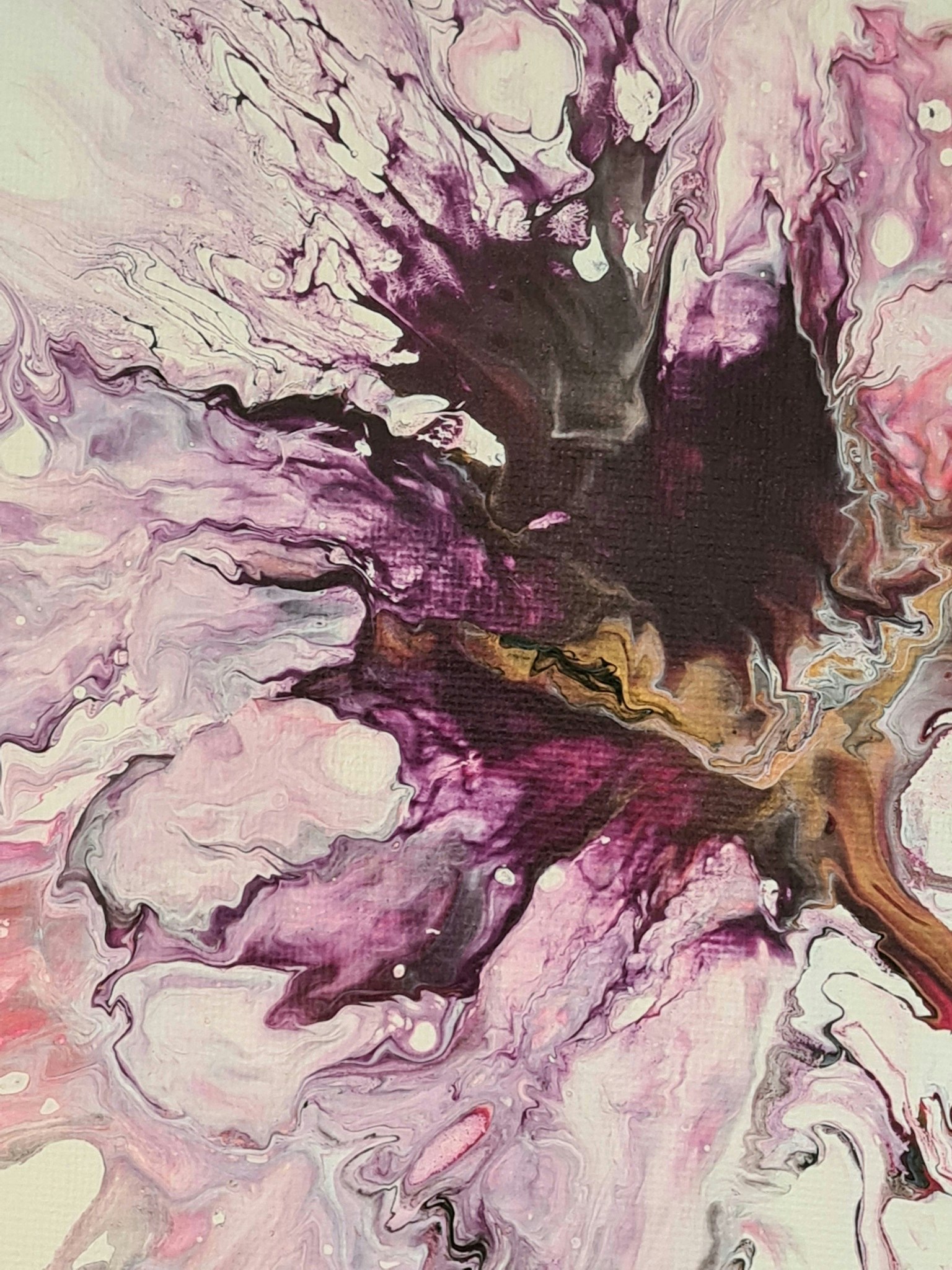 Canvastavla Akryl Acrylic Pouring - www.bellebi.se