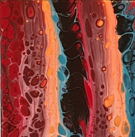 Canvastavla Akryl Acrylic Pouring - www.bellebi.se