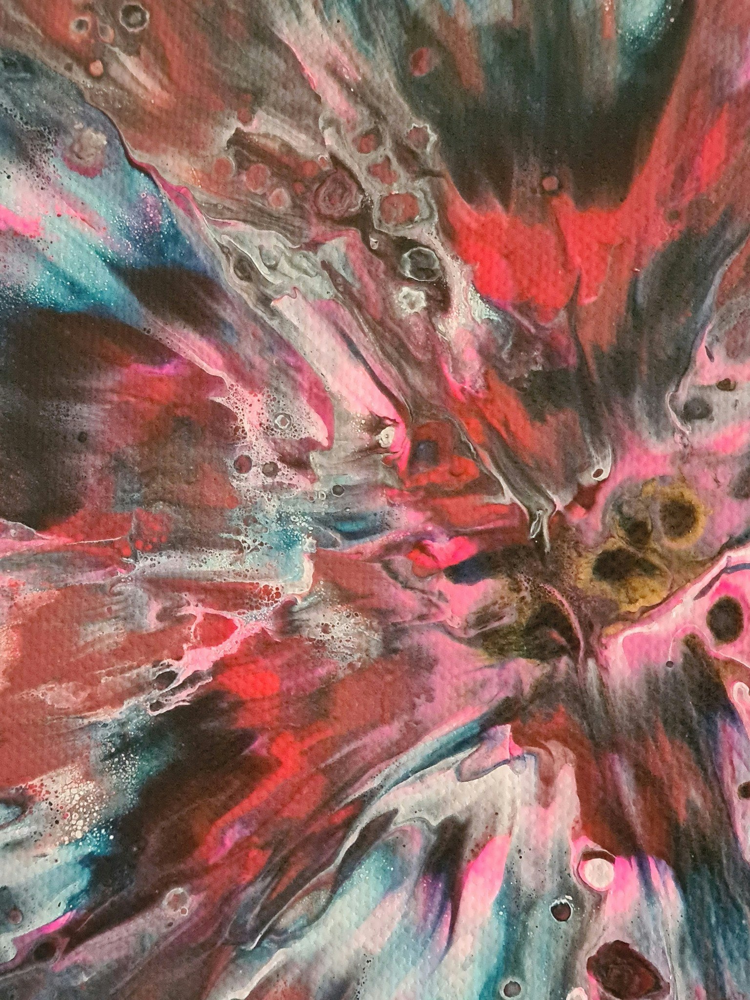 Canvastavla Akryl Acrylic Pouring - www.bellebi.se