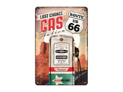 Route 66 Gas Station Plåtskylt