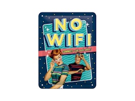No WiFi Plåtskylt