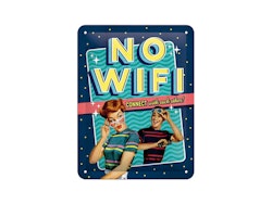 No WiFi Plåtskylt