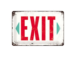 Exit Plåtskylt