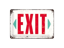 Exit Plåtskylt