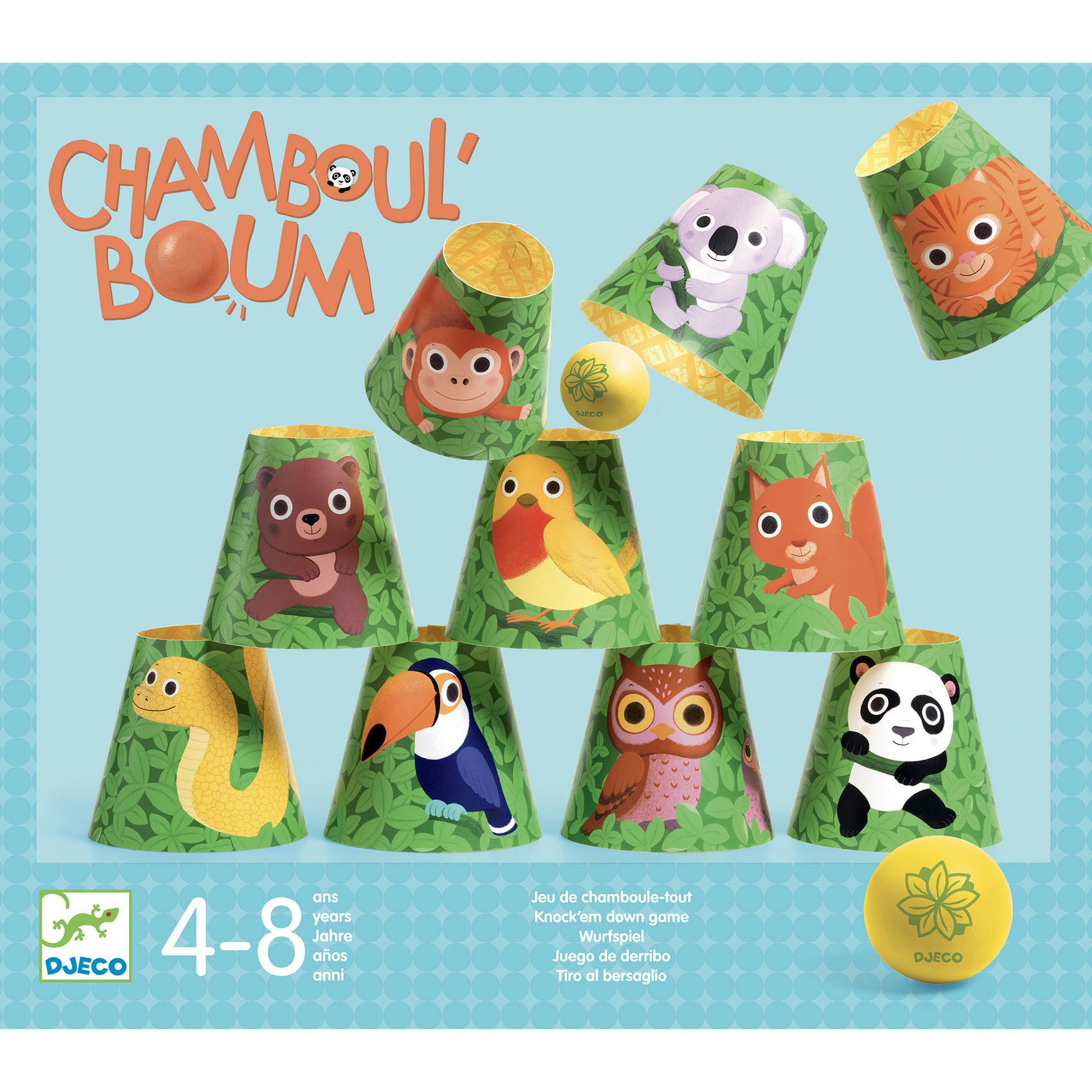 Till barnen familjen knock em over spel lek - www.bellebi.se