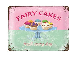 Plåtskylt Fairy Cakes