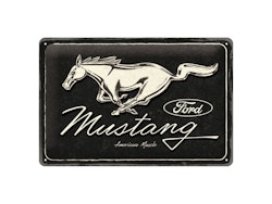 Plåtskylt Ford Mustang logo 20x30  cm