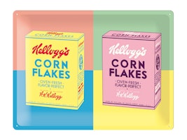 Plåtskylt Kelloggs PopArt 30x40 cm