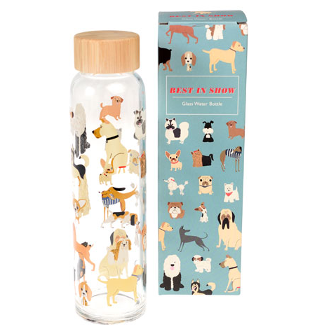 Vattenflaska glas lock bambu nostalgi retro - www.bellebi.se